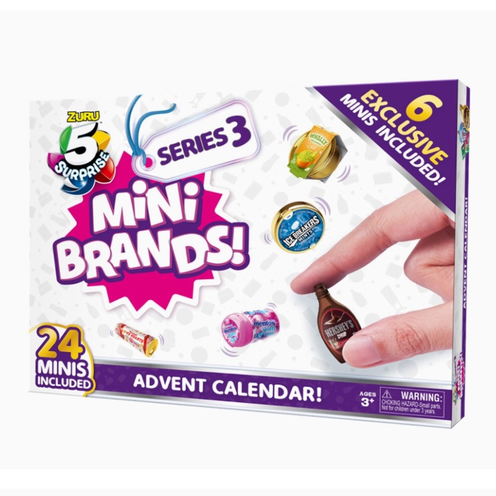 Zuru Mini Brands Series 3 24 Surprise Pack Advent Calendar Christmas Holidays